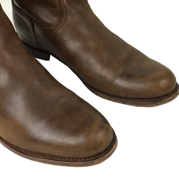 SENDRA 9177 Brown Studded Pull On Style Riding Boots - Picture 5 of 14